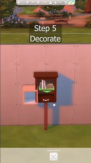How To Build A Little Free Library In The Sims 4 | Crystal Creations Stuff Pack