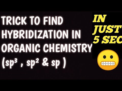 Hybridization | Trick To Find Hybridization | Hybridization in carbon Compound sp3, sp2 & sp