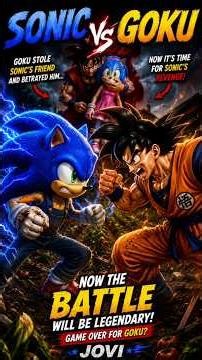 Sonic vs Goku: The Ultimate Battle For Revenge! 😱 #sonic #goku #mhacommunity