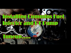 Installing Cummins fuel injector and PT PUMP