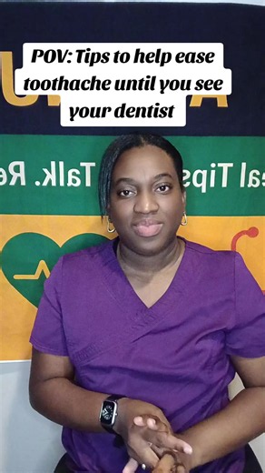 Tips to help ease toothache until you get to a dentist #healtheducation #HealthTips #creatorsearchinsights #fyp #viralreels