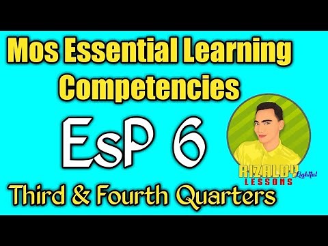 EsP 6 Most Essential Learning Competencies #MELC #ESP6