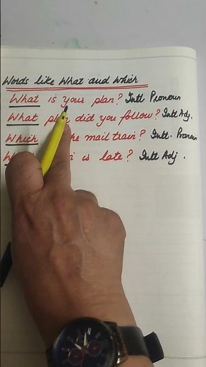 An Interrogative Pronoun and An Interrogative Adjective #grammar