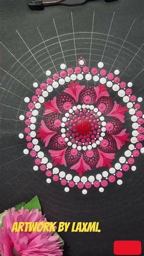 Beautiful Dot Mandala Design| Easy Step by Step| Satisfying art#shorts#art#mandala