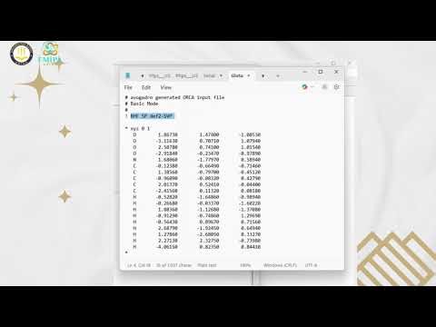 Komputasi Senyawa Glutamic acid menggunakan ORCA dan AVOGADRO_Nazwa Mutiara (UAS KIMIA KOMPUTASI)