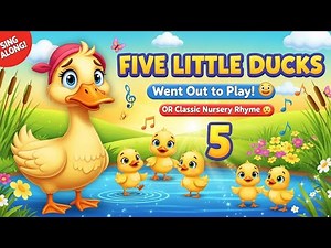 ⭐ “Five Little Ducks Came Back! 🐤✨ | Cute 3D Cartoon for Kids”