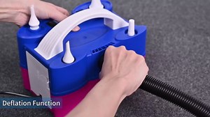 Electric Balloon Pump, 3-in-1 Portable Air Pump for Inflatables and Balloons, Dual Nozzle Balloon Blower Machine for Latex 260q Foil Balloons 110V Inflator Deflator for Pool Floats Air Mattress