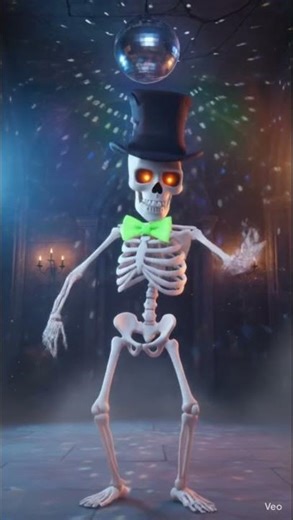 Dancing Skeleton Workout 💀 | Funny Skeleton Exercise Animation