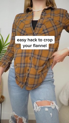 Easy Flannel Crop Hack Tutorial