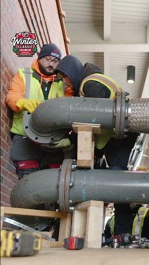 Wrigley Field transformation for New Year's NHL Winter Classic