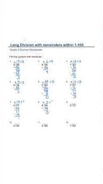 Grade 4 Division with Remainders ✅💯 #maths #mathshorts #division #education #mathematics #grade4