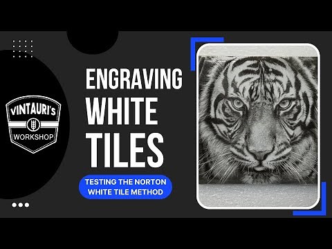 Customizing white tile with a diode laser | Norton White Tile method