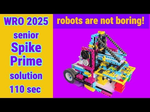 WRO 2025 Spike Prime Scores 158 Points in 110 Seconds