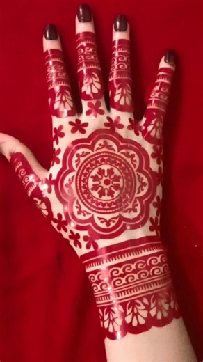 Tried affordable and reuseable mehndi sticker/how to apply mehndi sticker#mehndistencil#viralsticker