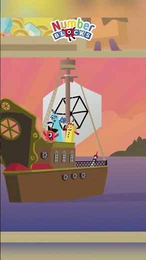 Numberblocks treasure shard Hunt in The Treasure of Hexagon Island | Numberblocks Captain Hexbeard’s
