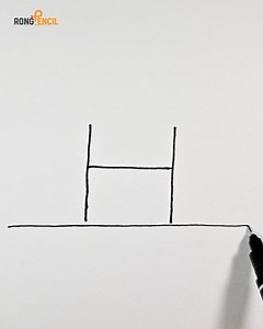 23K views · 266 reactions | Easy drawing with Alphabet H 殺 #painting #drawing #artwork #artist #art #howtodraw | Rong Pencil | Facebook