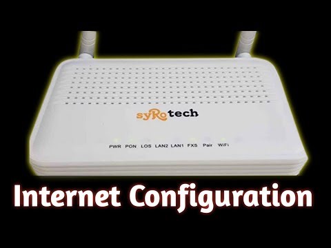 Syrotech GPON ONU Configuration I PPPOE I Static I Dynimic Setup I How to Configure Syrotech Router