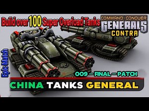 🔥 Contra Mod – 100+ Super Overlord Tanks (Guan Yu) 🔥C&C Generals Zero Hour | 2 vs 4 Insane Enemy