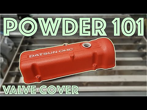 How To Powdercoat a Valve Cover - Two Color Powdercoat - Powder 101 Learn to Powdercoat