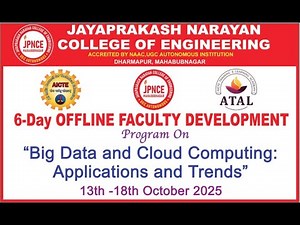 ATAL FDP on BIg Data and Cloud Computing