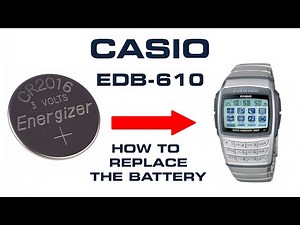 How to replace the battery in a Casio EDB-610 Calculator Watch