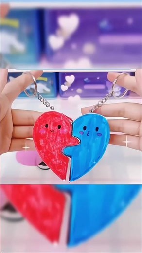 😍🔥sirf paper se bnao magnetic keychain| #craft #keychain #papercraft