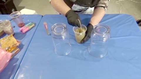 Time-Lapse Resin Sculpture Creation: Stunning Glass Art with Glitter & Resin!