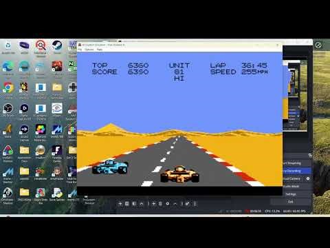 Pole Position II (Atari 7800) - Test Qualifying Lap - 55.62 sec