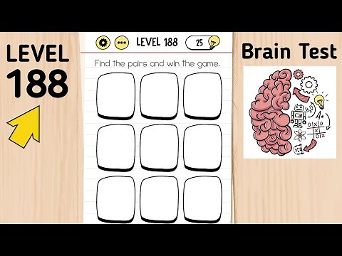 Brain Test Level 188 Find The Pairs And Win The Game.