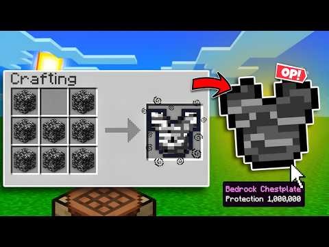 Minecraft, But Crafts Use Bedrock...