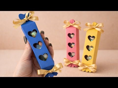 How to Make a Chocolate Gift Box | Easy DIY Paper Gift Ideas