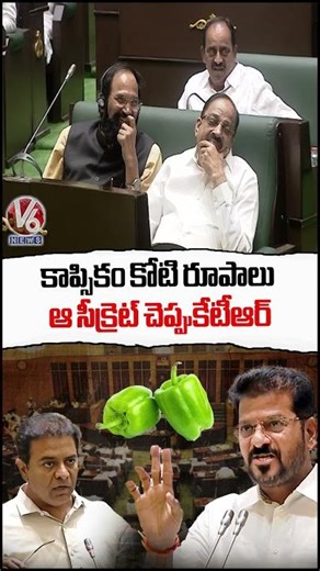 కాప్సికం కోటి రూపాలు ఆ సీక్రెట్ చెప్పుకేటీఆర్ : CM Revanth | V6 News