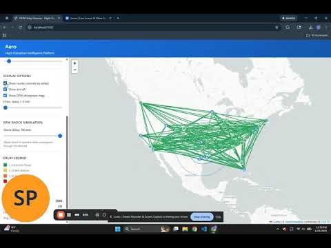 Aero Flight Tracking Map 25 January 2026