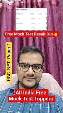 Free Mock Test Toppers UGC NET Paper 1 #shorts #ugcnet2025 #ugcnet #ugcnetmocktest #ntanet #nta