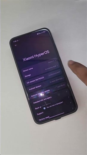 📱 How to Enable Developer Options on Poco F7 5G! #Shorts #smartphone #developeroptions #tech #viral