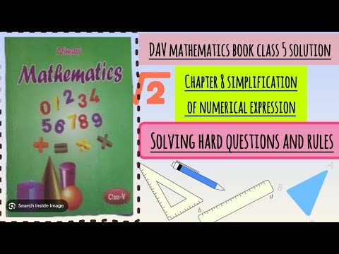 Mastering simplification: challenging numerical expressions and rule for class 5 DAV#DAV#educational