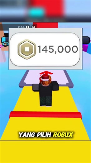 pilih robux banyak atau game backpack hero #shorts #roblox #trending