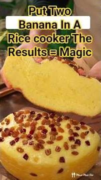 No-Oil Banana Rice Cooker Cake – soft, fluffy, and healthy breakfast