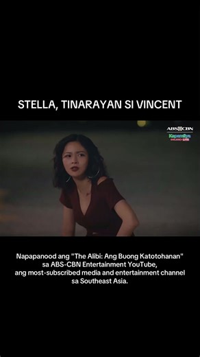 Sungit mo naman, Stella. 😅 Napikon si Stella (#KimChiu) kay Vincent (#PauloAvelino) nang kwestyunin nito kung bakit siya nasa resort matapos siyang maalala nito mula sa una nilang pagtatagpo ng landas. Napapanood ang #TheAlibiAngBuongKatotohanan sa ABS-CBN Entertainment YouTube, ang most-subscribed media and entertainment channel sa Southeast Asia. Patuloy pa rin itong napapanood sa ABS-CBN sa ALLTV2, A2Z, Kapamilya Channel, iWant, at TFC. #ABSCBN #ABSCBNPR