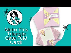 🔴 Want a Creative Handmade Card to Make? Try This Triangle Gate Fold Card!