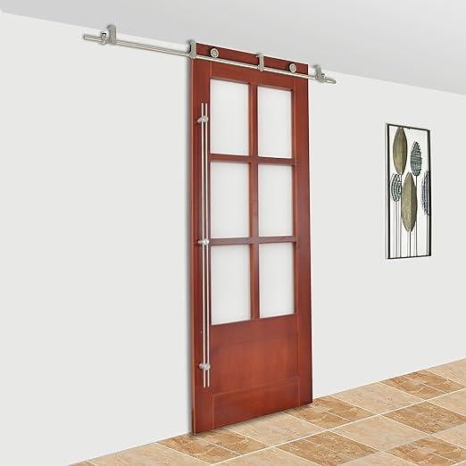 How to install ceiling mount sliding barn door hardware