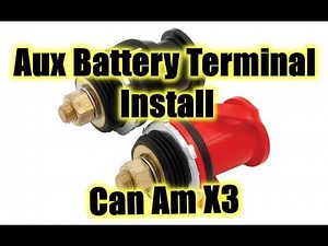 Installing External Battery Terminals on the X3