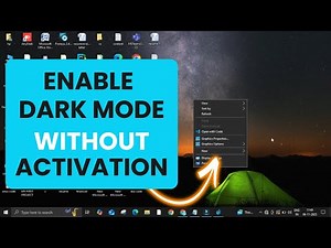 How to Get Dark Mode Without Activating Windows