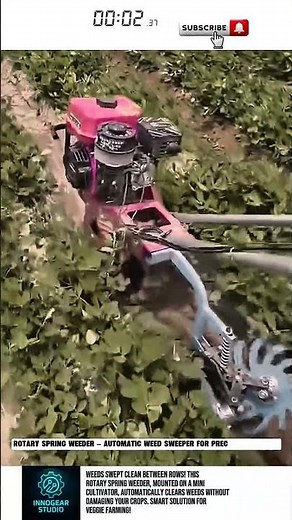 Rotary Spring Weeder – Automatic Weed Sweeper for Precision Farming!