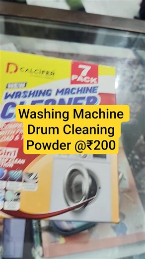 Washing Machine Drum cleaning Powder, Pack of 7 #musthave #surfacecleaner #easywashing