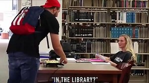 COOKING IN THE LIBRARY PRANK!!!