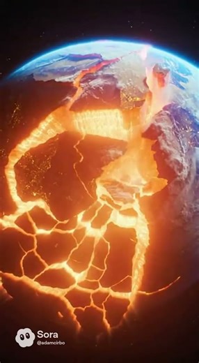 "Alien Superweapon Splits Earth Apart 🌍⚡ Ultra-Realistic 4K Planet Destruction"