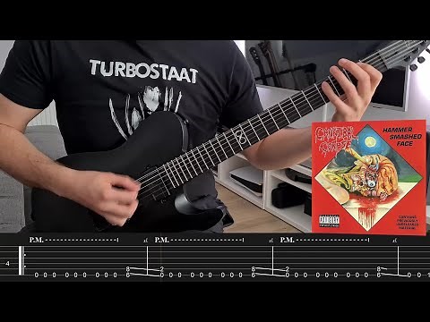 Cannibal Corpse - Hammer Smashed Face (Guitar Cover + Screentabs)