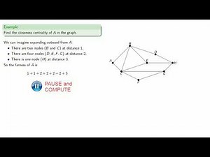 Centrality Measures: Degree and Closeness