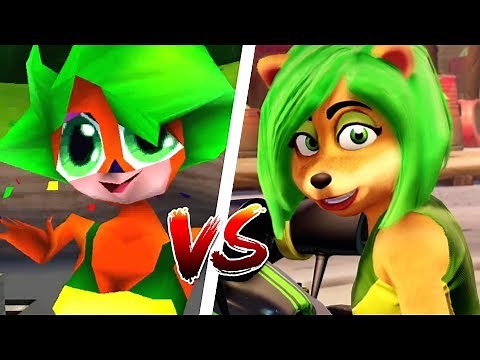 Crash Team Racing Nitro Fueled - All Trophy Girls Comparison (Remake vs Original)
